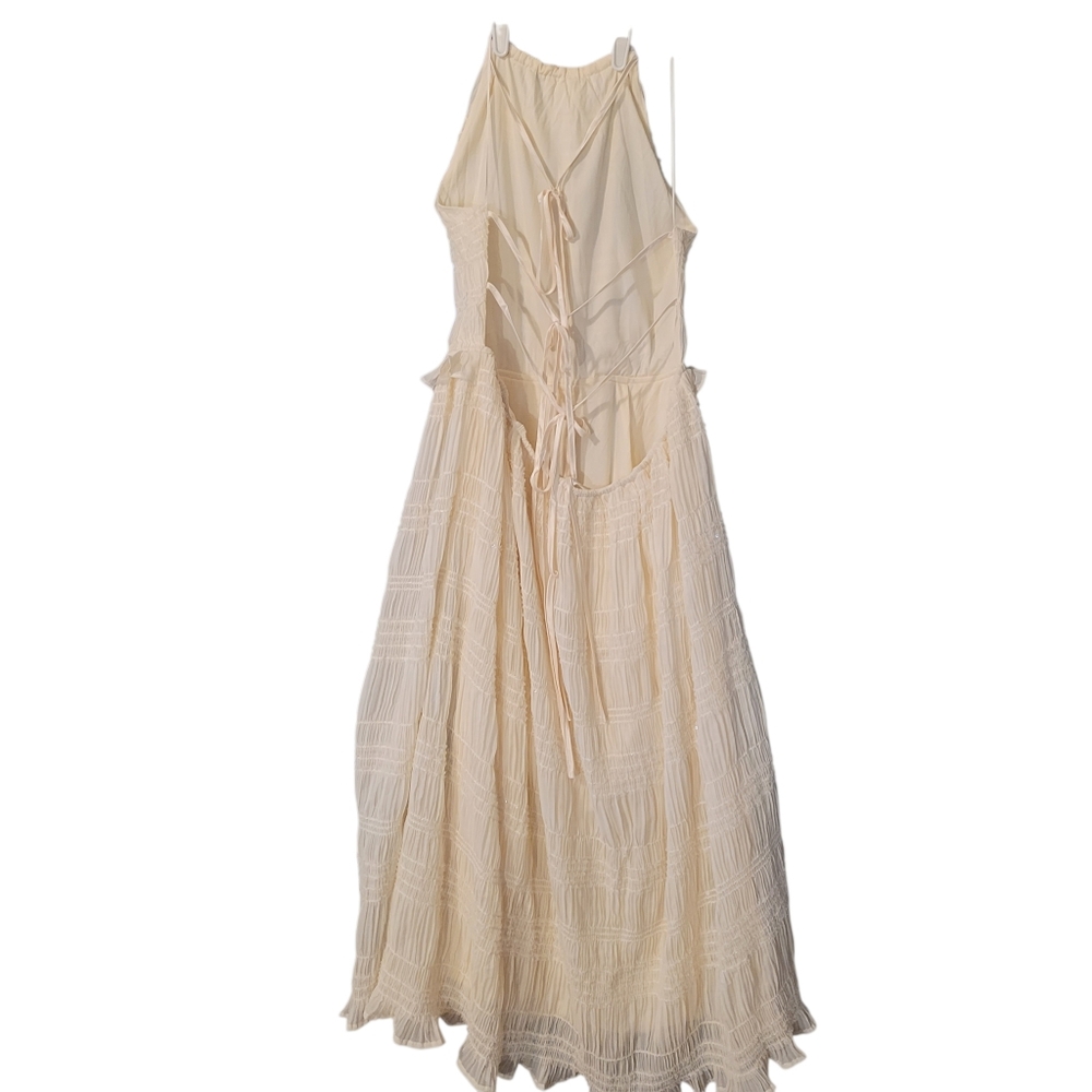 NWT Twelfth Tribe Quinn ivory shimmer dress - XL.        M39 - Picture 7 of 11